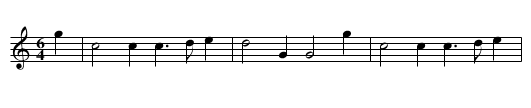 Furlong. PFD2.083, The - staff notation