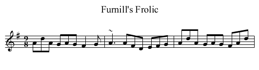 Furnill's Frolic - staff notation