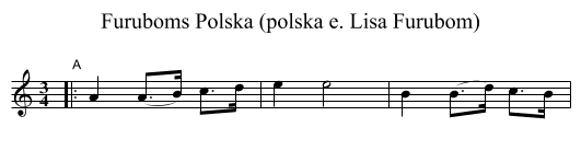 Furuboms Polska (polska e. Lisa Furubom) - staff notation
