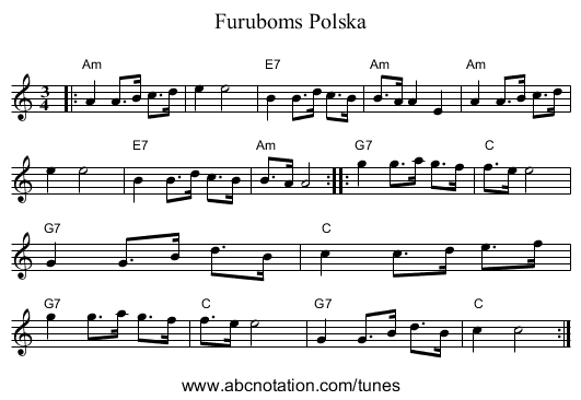 Furuboms Polska - staff notation