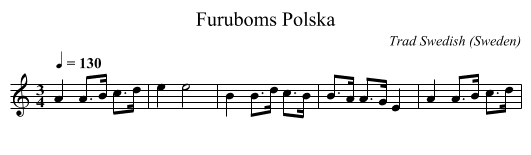 Furuboms Polska - staff notation