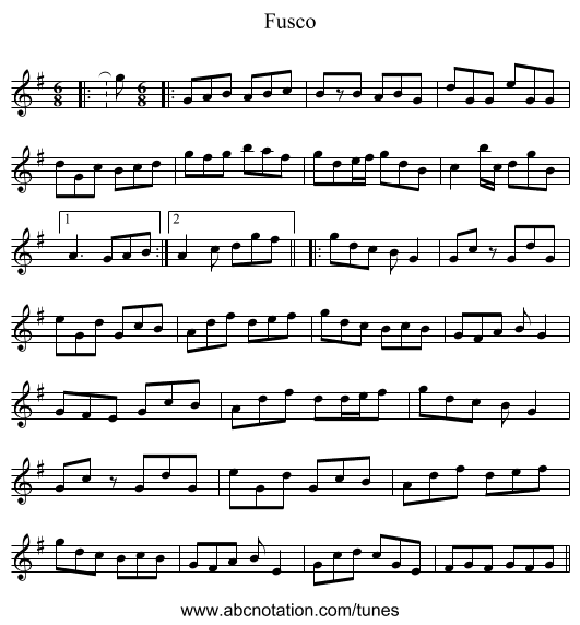 Fusco - staff notation