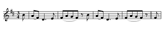 Fwyn golomen, Y - staff notation
