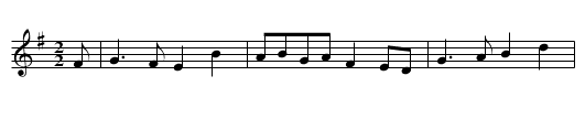 Fy Gar Rub Her O'er Wi' Strae - staff notation