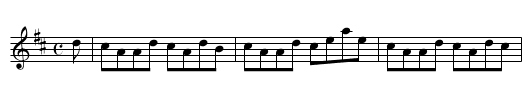 Fye Reel, The - staff notation