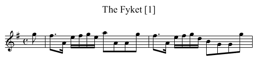 Fyket [1], The - staff notation
