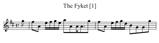 Fyket [1], The - staff notation