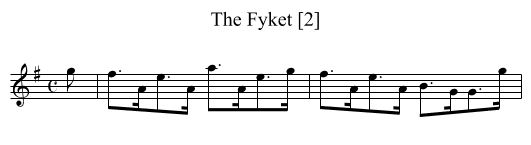Fyket [2], The - staff notation