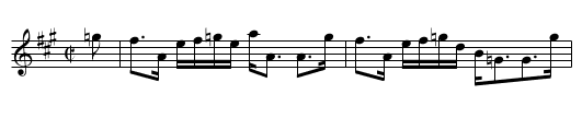 Fyket, The - staff notation