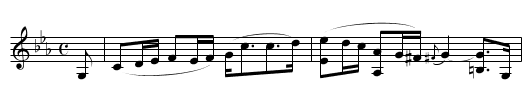 Fyvie Castle - staff notation