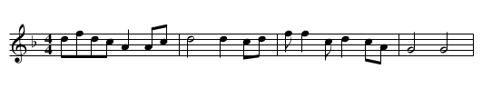 Ga laohan - staff notation