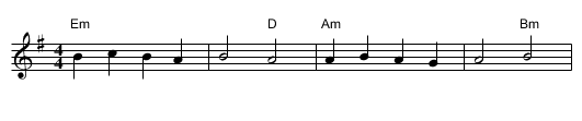 Gabhaim Molta Bríde - staff notation