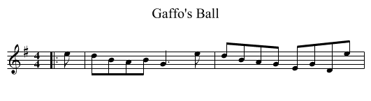 Gaffo's Ball - staff notation