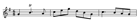 Gahagan's Frisk - staff notation