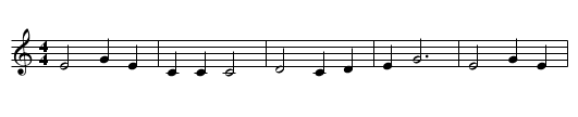 Gaily the Troubador - staff notation