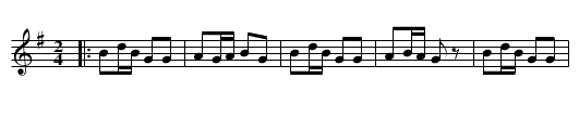 GAILY THE TROUBADOUR - staff notation