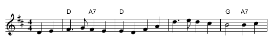 Gairsay - staff notation
