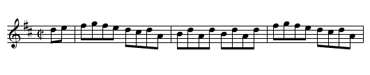 Galbally Lasses - staff notation