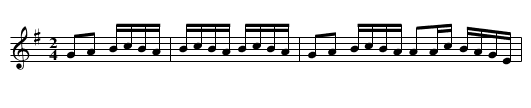 Galbally Reel - staff notation