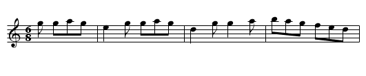 Galician Jig - staff notation