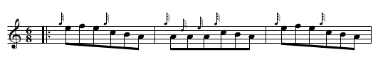 Galician Jig - staff notation
