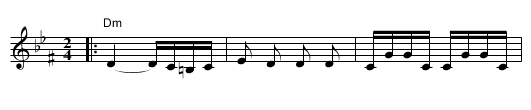 Galician Sher - staff notation