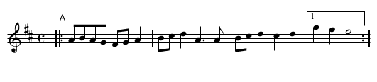 Gallant Weaver (in D) - staff notation