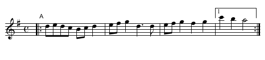 Gallant Weaver (in G) - staff notation