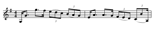 Gallaton - staff notation