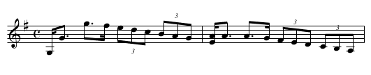 Gallaton - staff notation