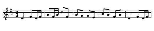 Gallope (An) - staff notation