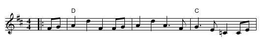 Gallowa' Hills, The - staff notation