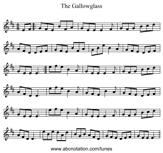 Gallowglass, The - staff notation
