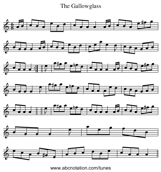 Gallowglass, The - staff notation