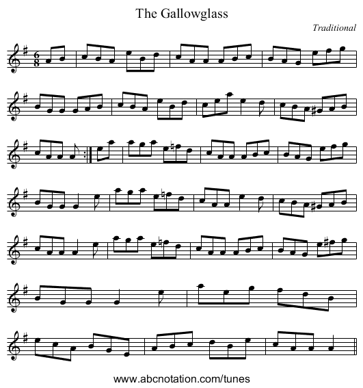 Gallowglass, The - staff notation