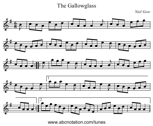 Gallowglass, The - staff notation