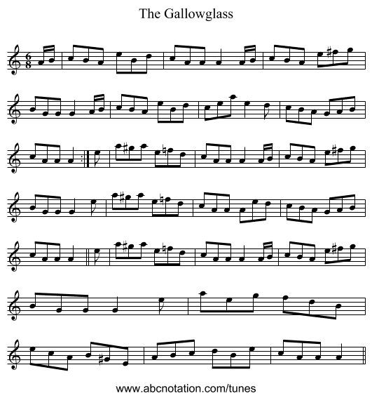 Gallowglass, The - staff notation