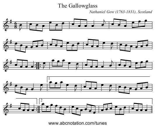 Gallowglass, The - staff notation