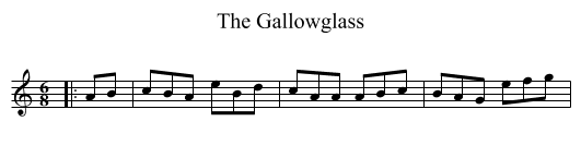 Gallowglass, The  - staff notation