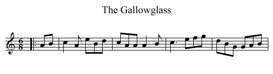 Gallowglass, The  - staff notation