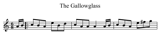 Gallowglass, The  - staff notation
