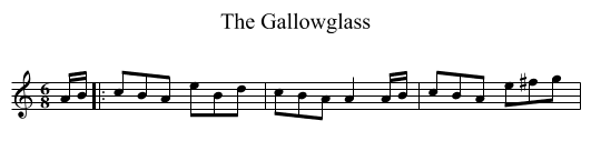 Gallowglass, The  - staff notation