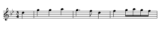 Gallways Lament - staff notation