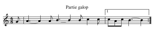Galop nantais - staff notation