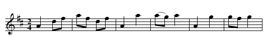 Galope (1), La - staff notation