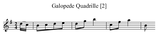 Galopede Quadrille [2] - staff notation