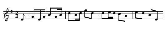 Galopp No 13 - staff notation
