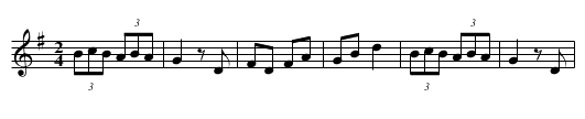 Galopp - staff notation