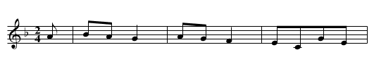Galopp - staff notation