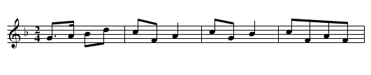 Galopp - staff notation